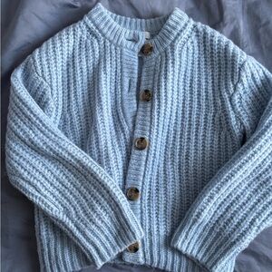 H&M Powder Blue Knit Cardigan